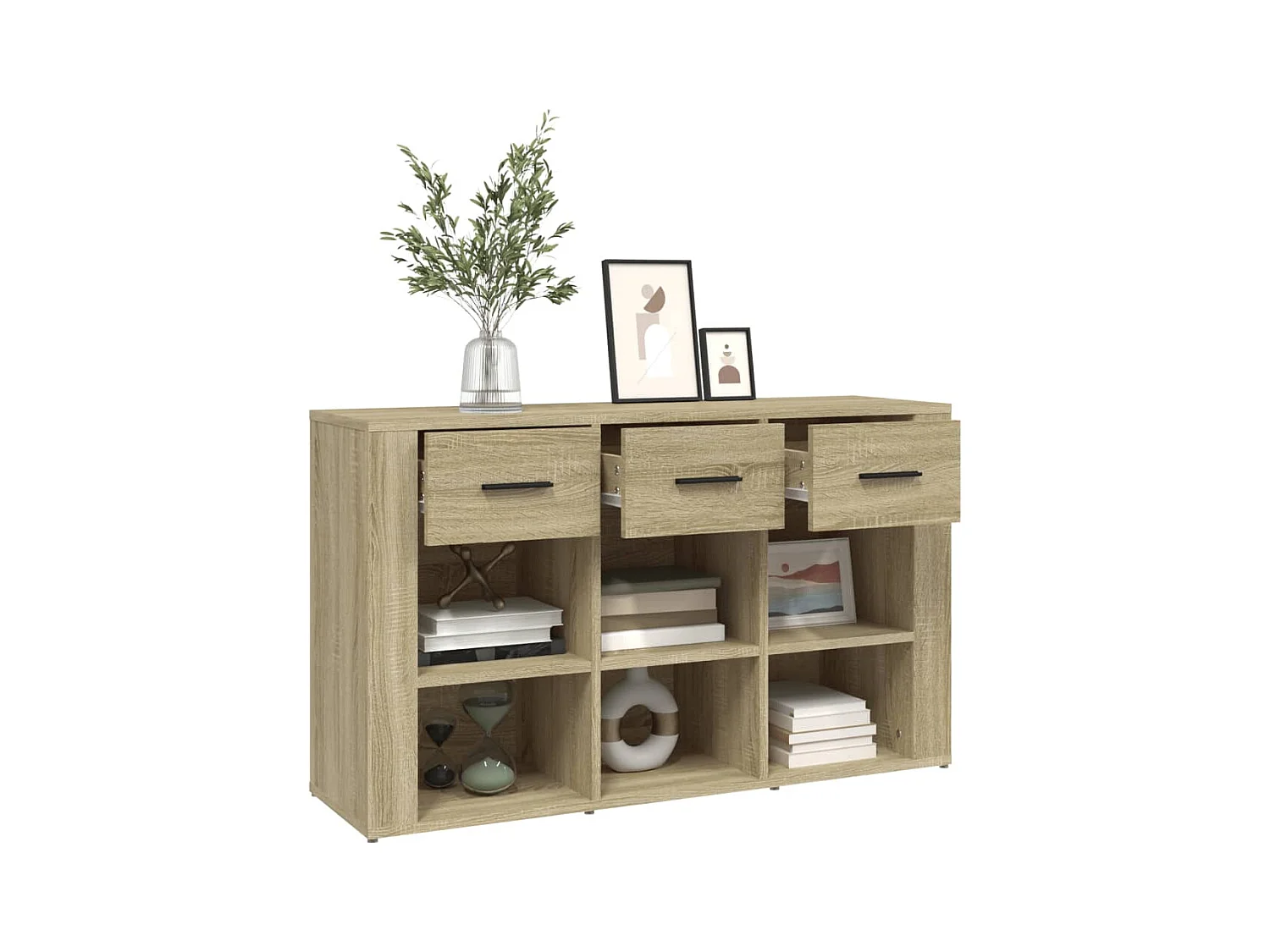 Buffet Chêne sonoma 100x30x59,5 cm Bois d'ingénierie