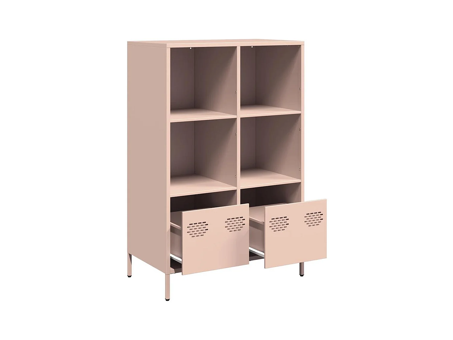 Buffet haut rose 68x39x103,5 cm acier