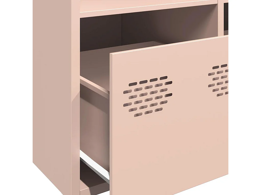 Buffet haut rose 68x39x103,5 cm acier