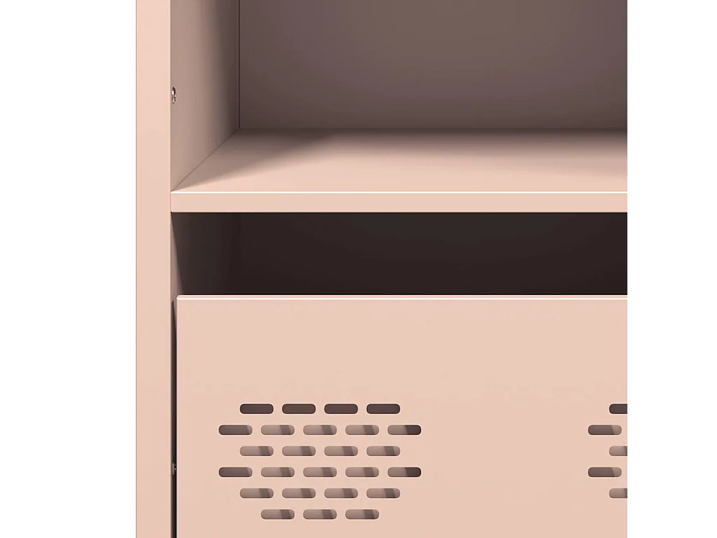 Buffet haut rose 68x39x103,5 cm acier