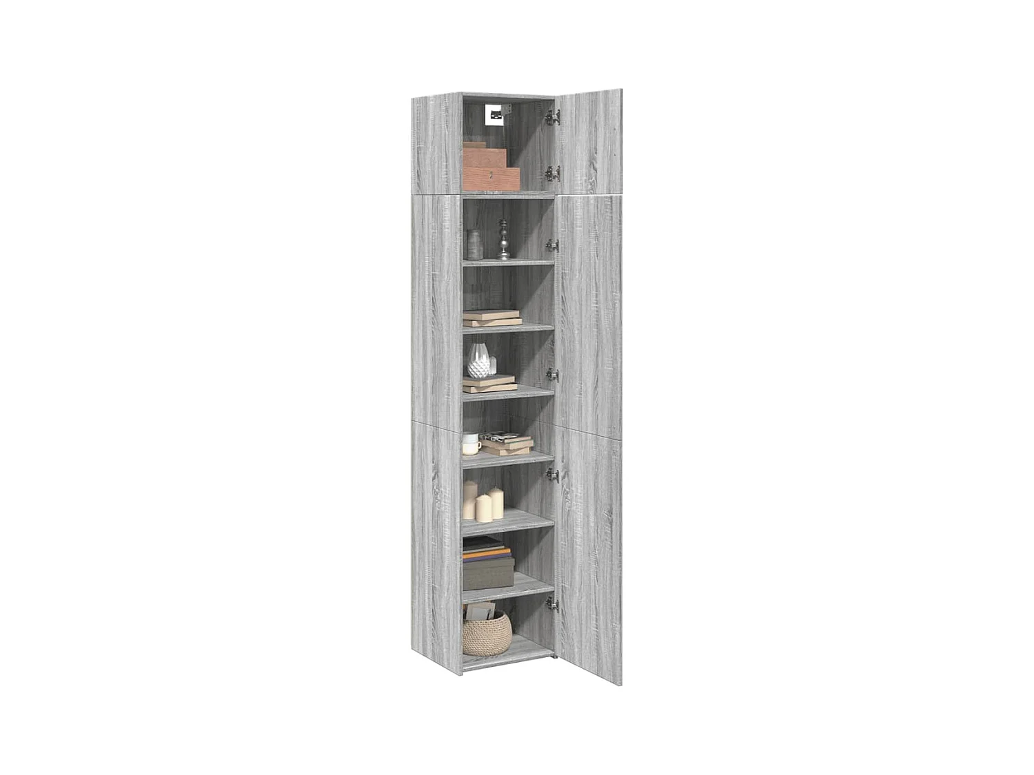 Armoire de rangement mince sonoma gris 45x42,5x225 cm