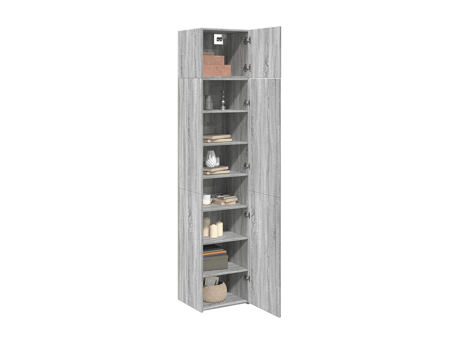 Armoire de rangement mince sonoma gris 45x42,5x225 cm