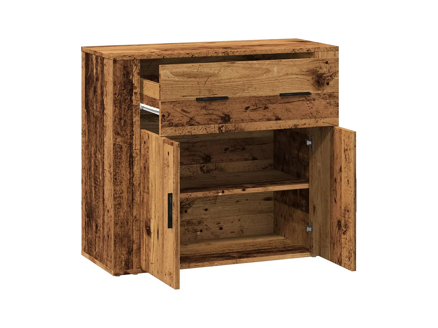 Buffet vieux bois 80x33x70 cm bois d'ingénierie