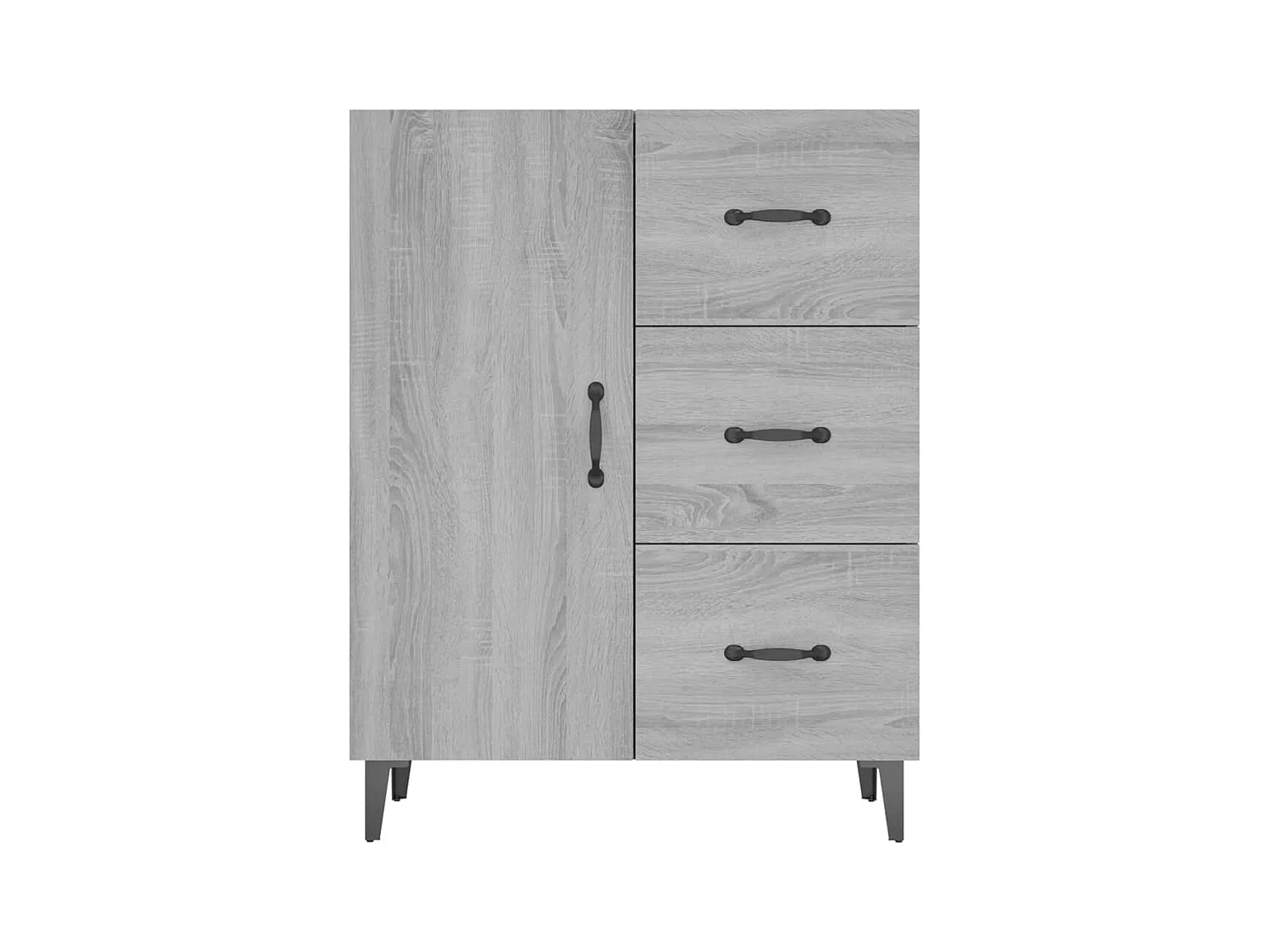 Buffet sonoma gris 69,5x34x90 cm bois d'ingénierie