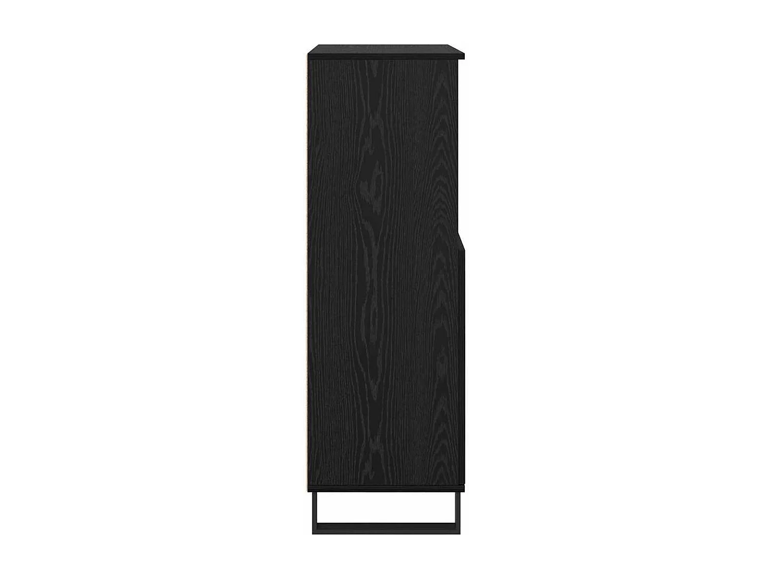 Haut Armoire Noir 60 x 36 x 110 cm Bois d'ingénierie