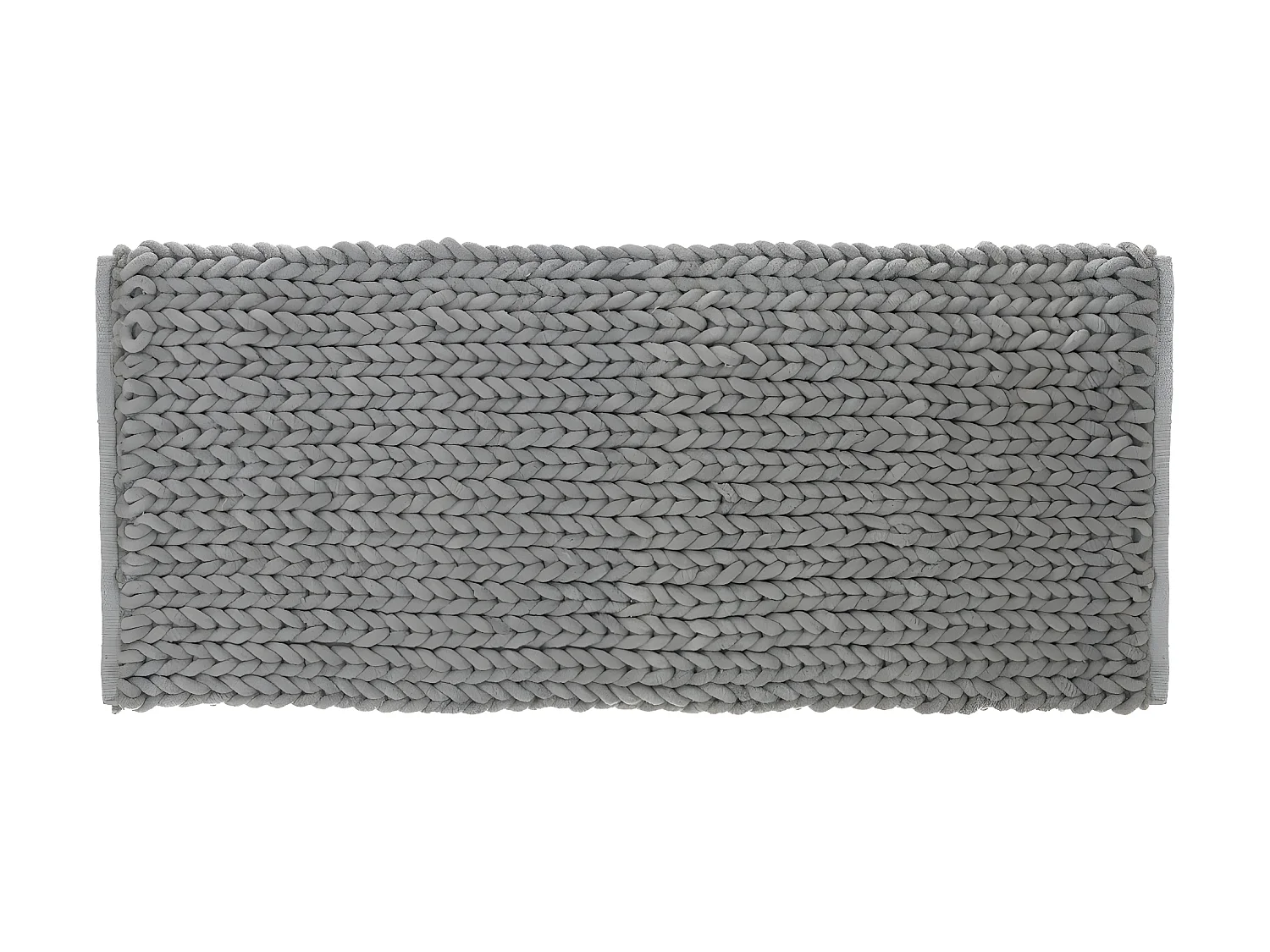 Grand Tapis de Salle de Bain épais Gris 50 x 120 cm