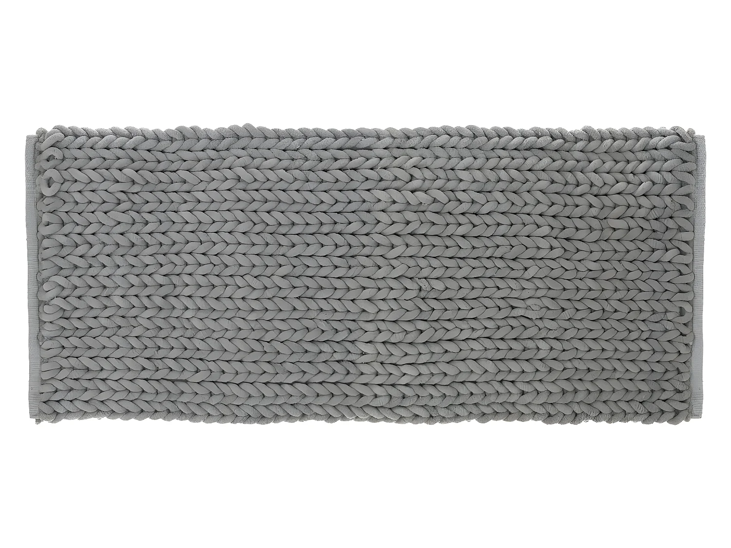 Grand Tapis de Salle de Bain épais Gris 50 x 120 cm