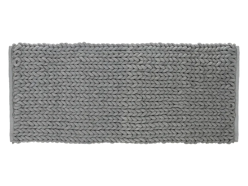 Grand Tapis de Salle de Bain épais Gris 50 x 120 cm