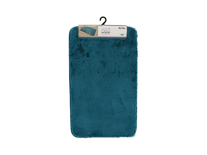 Tapis De Salle De Bain Imprimé Méduses Bleu Marine - 76x51 Cm - Absorbant Et Antidérapant - Lavable En Machine