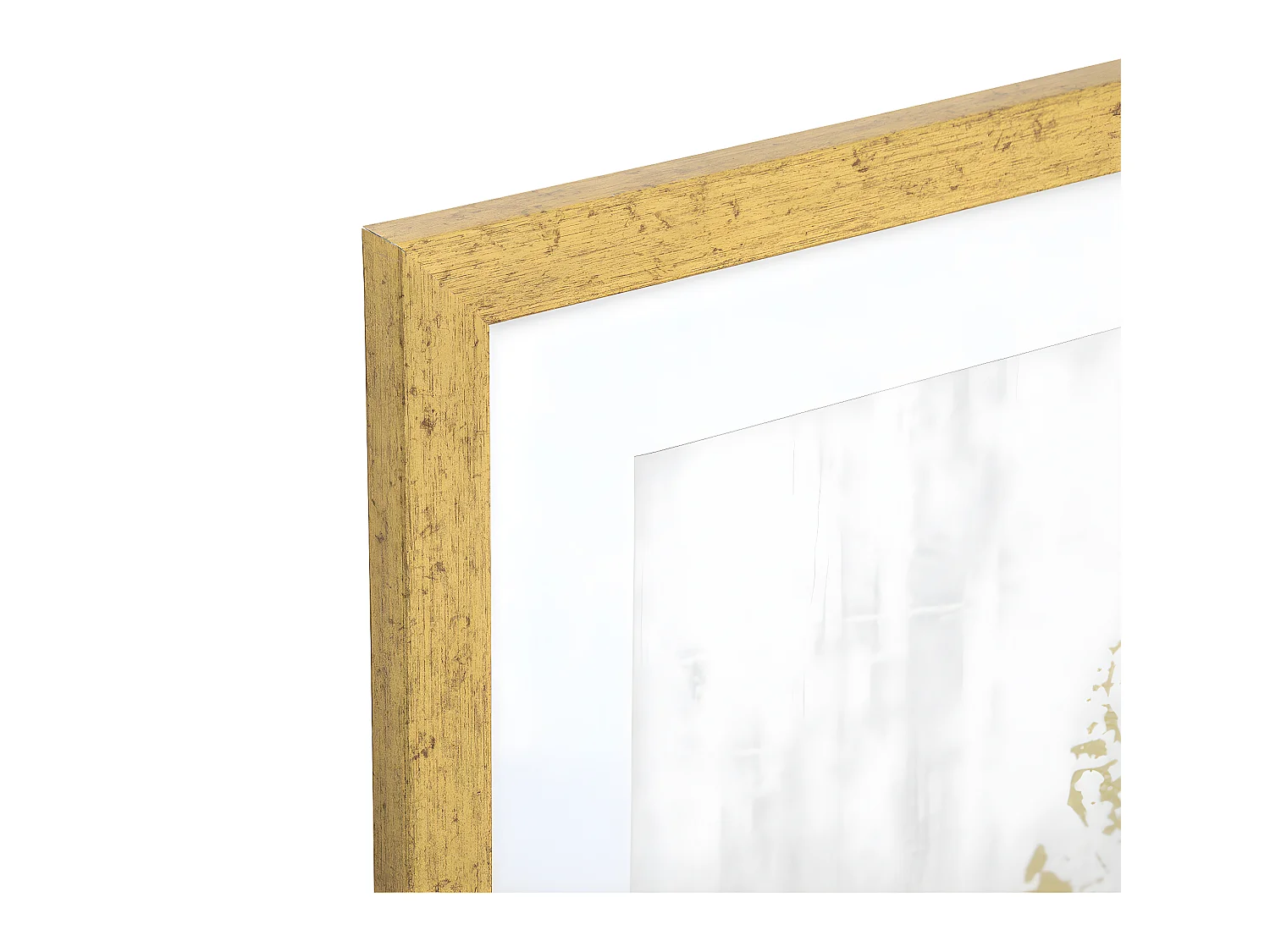 Affiche encadrée Feuille dorée 50 x 70 cm