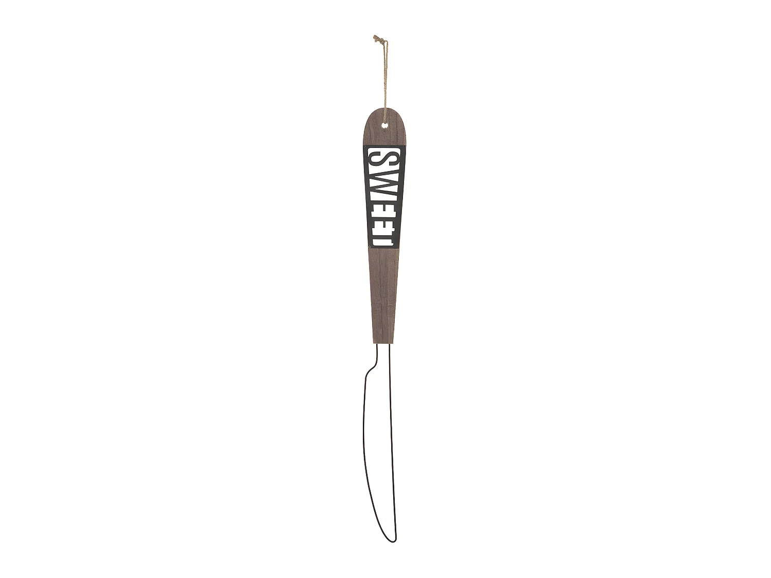 Déco Murale Couteau en Métal et Bois H 77 cm