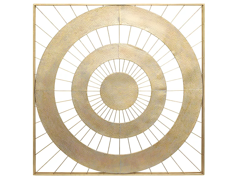 Décoration Murale en Métal doré 90 x 90 cm