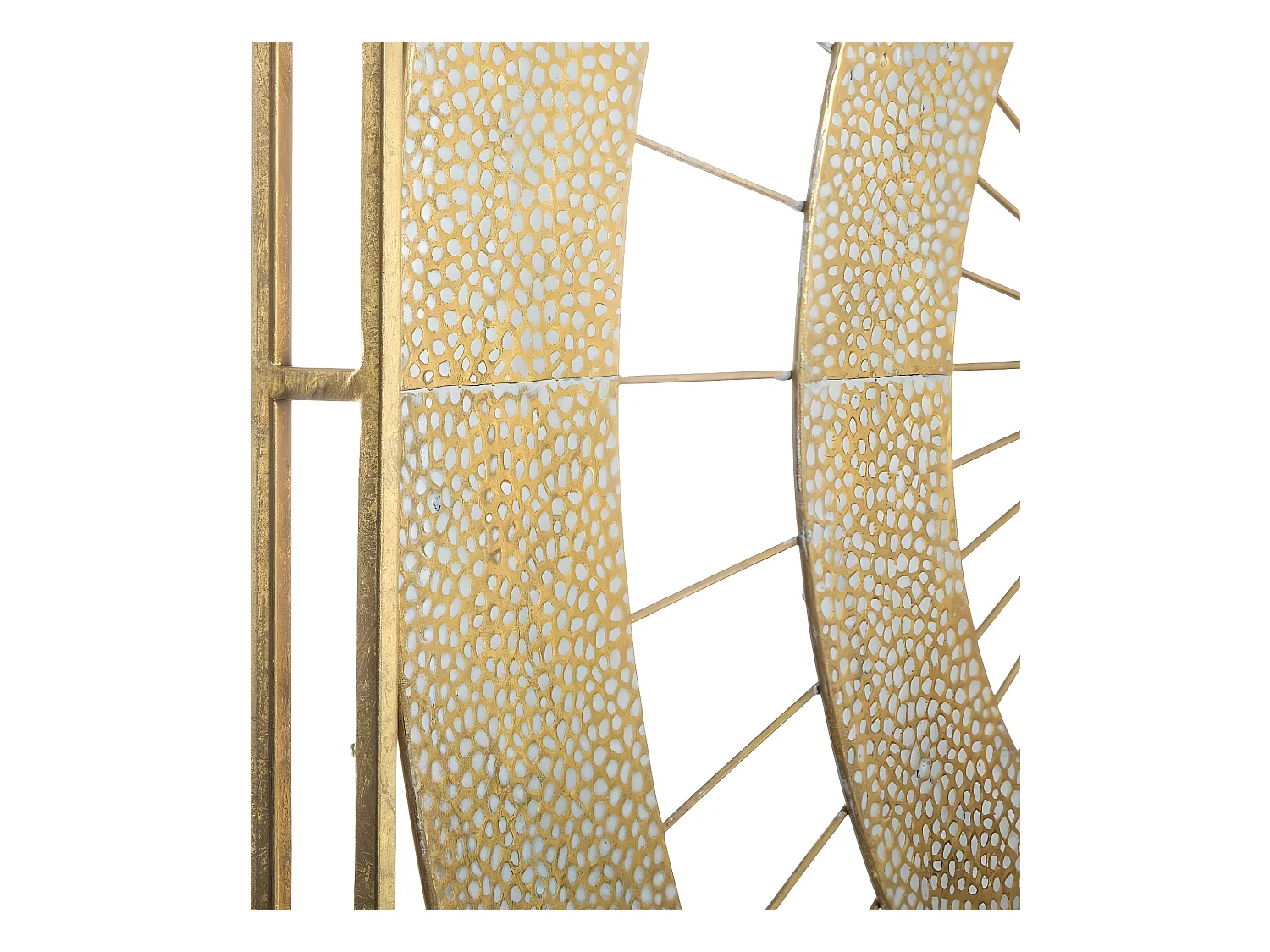 Décoration Murale en Métal doré 90 x 90 cm