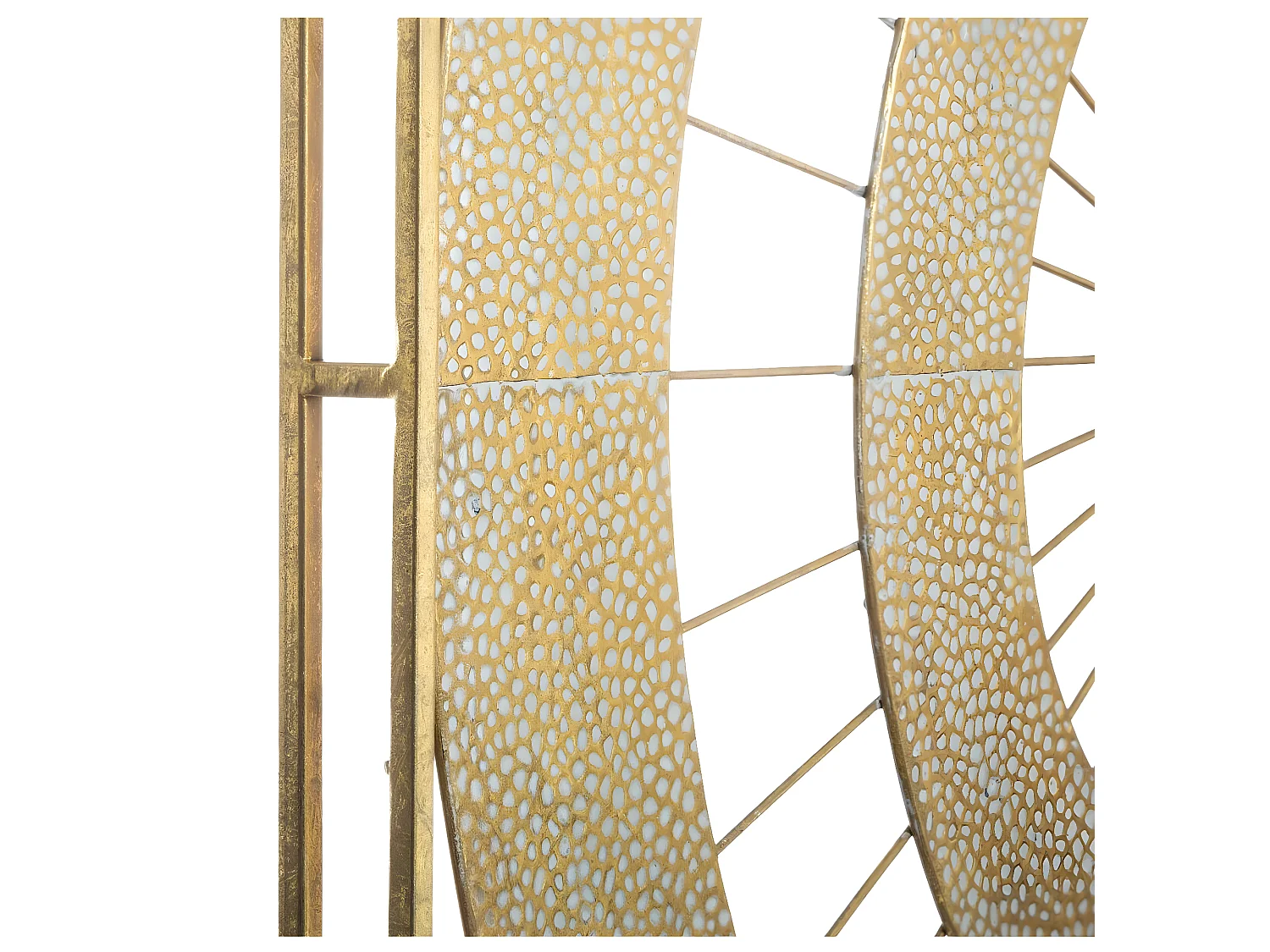 Décoration Murale en Métal doré 90 x 90 cm