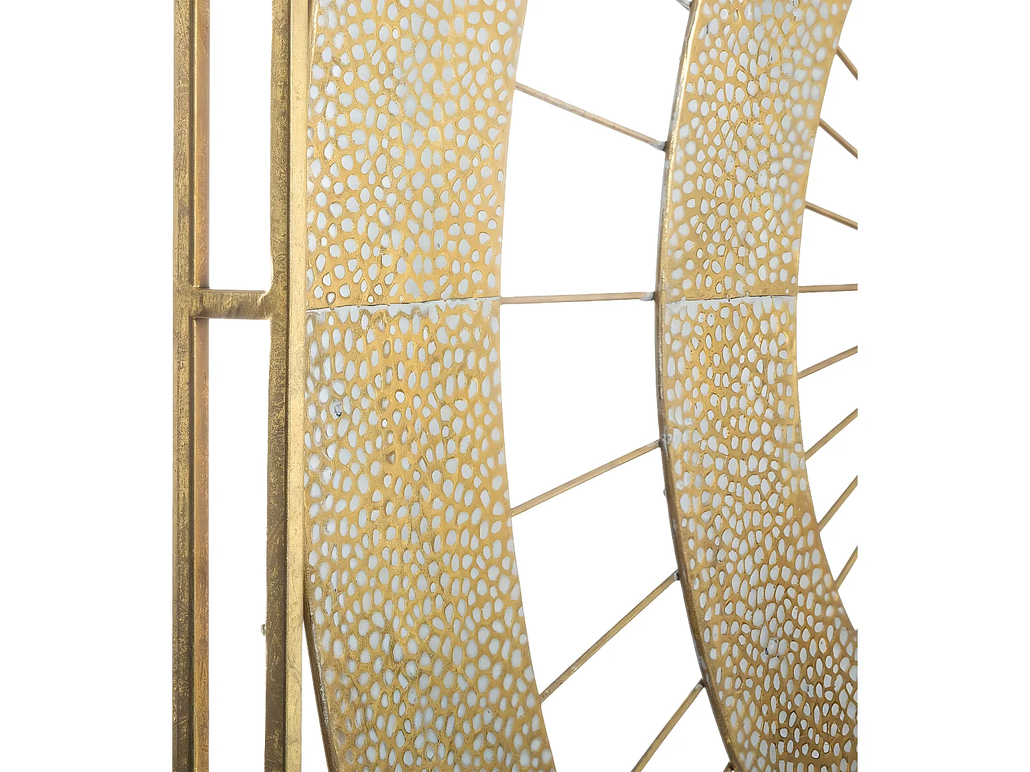 Décoration Murale en Métal doré 90 x 90 cm