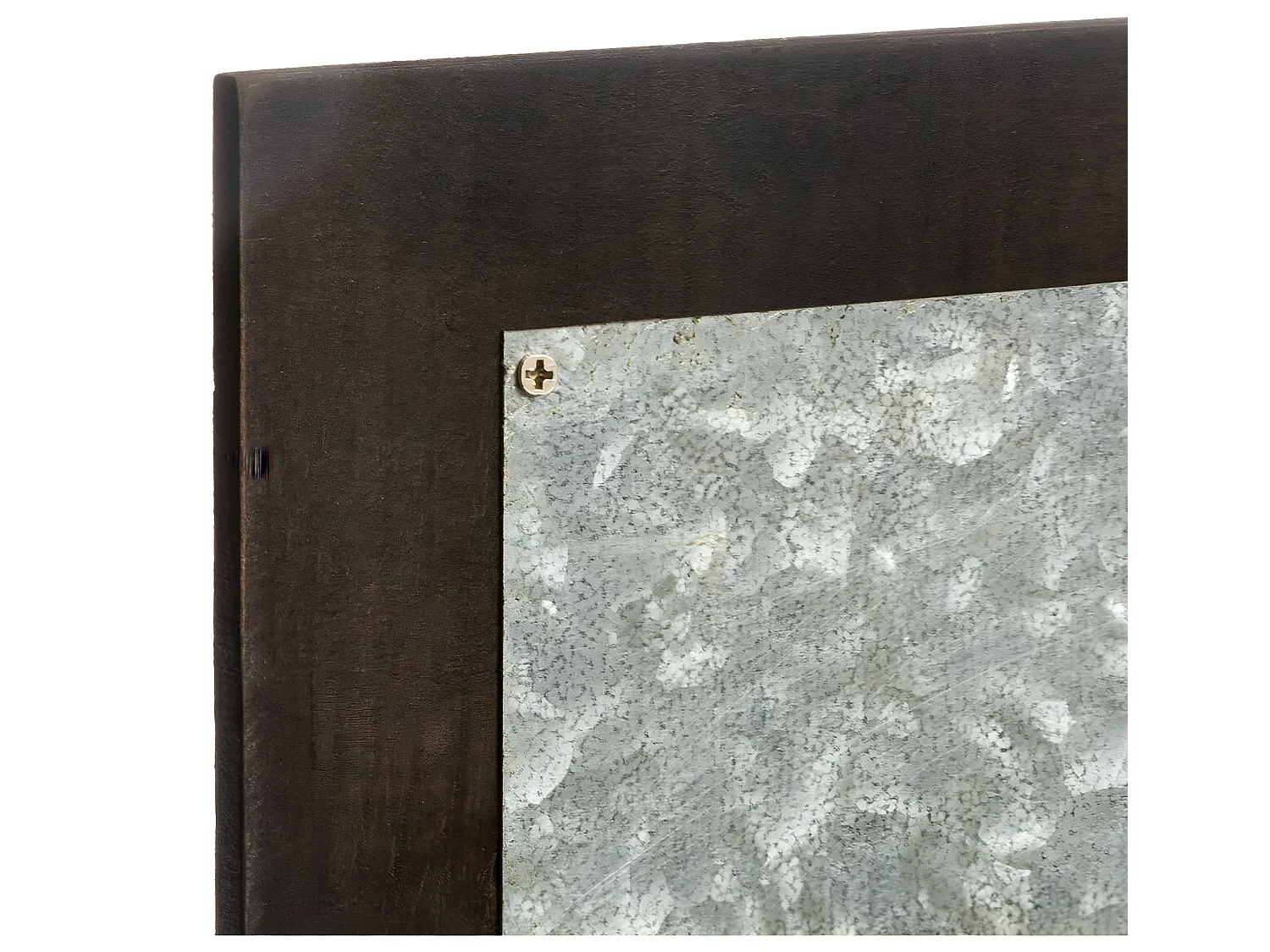 Décoration murale en Bois et Zinc Carte du Monde 78 x 58 cm