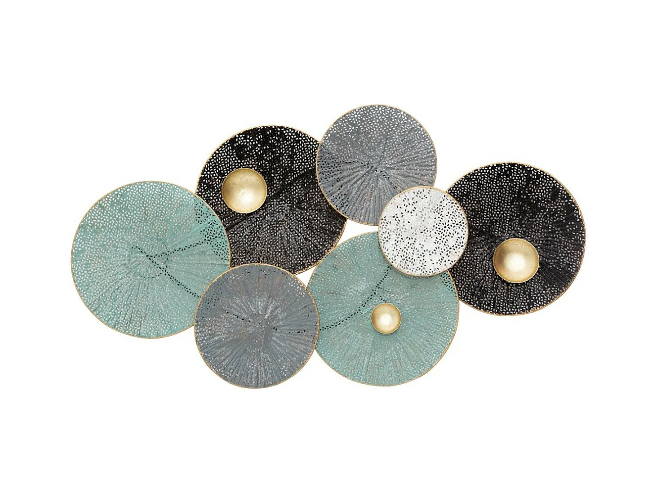 Décoration murale Nénuphar en Métal 90 x 50 cm