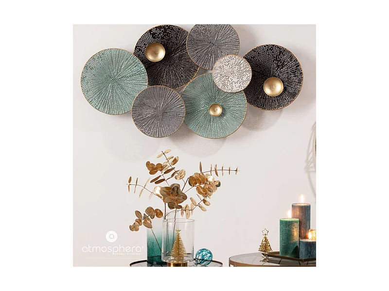 Décoration murale Nénuphar en Métal 90 x 50 cm