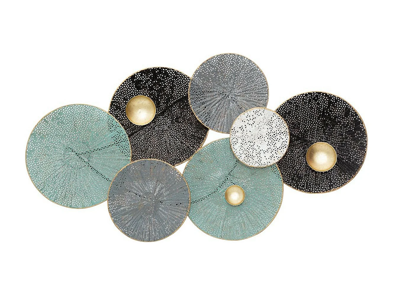 Décoration murale Nénuphar en Métal 90 x 50 cm