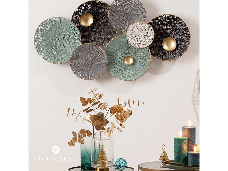 Décoration murale Nénuphar en Métal 90 x 50 cm