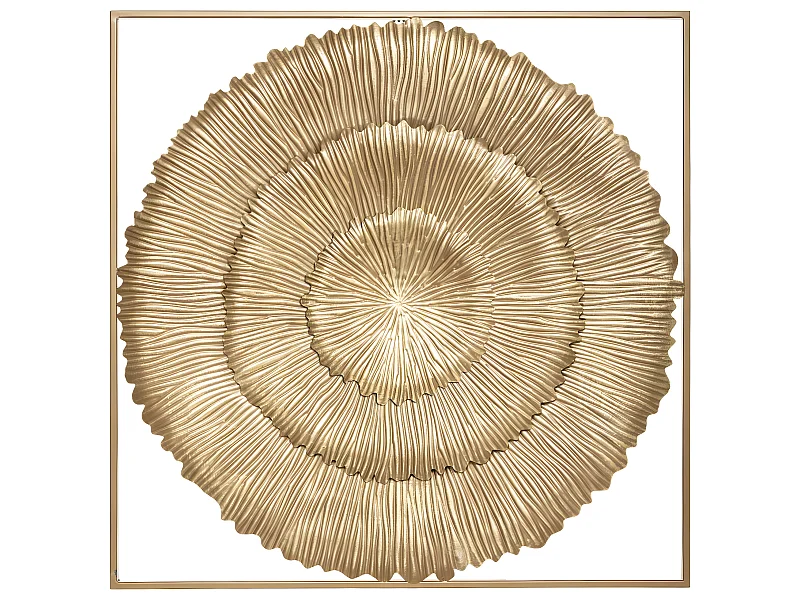 Décoration murale en Métal doré 76 x 76 cm