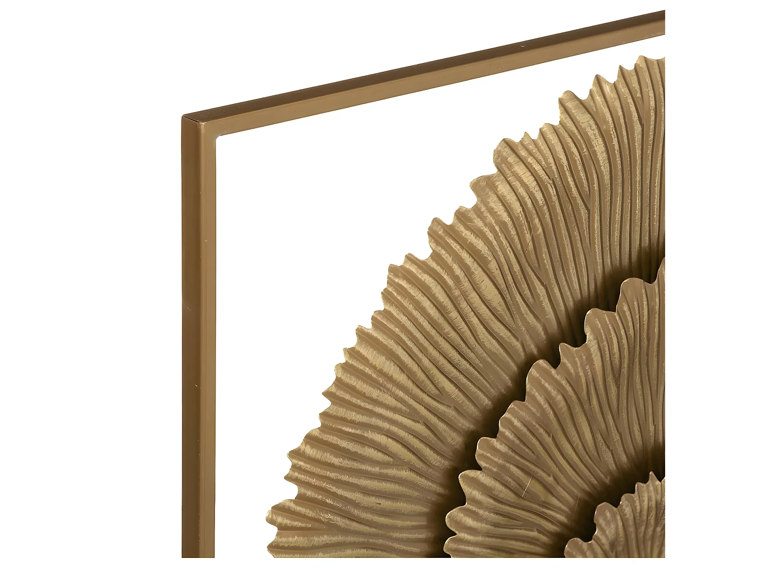 Décoration murale en Métal doré 76 x 76 cm