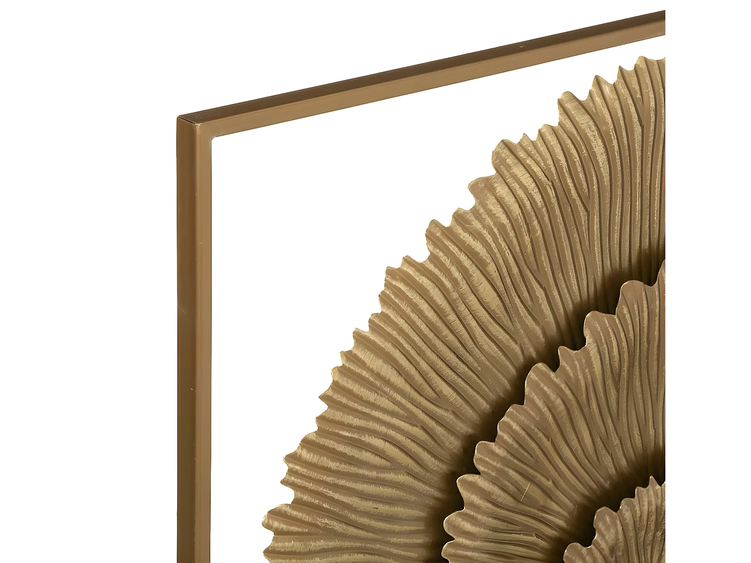 Décoration murale en Métal doré 76 x 76 cm