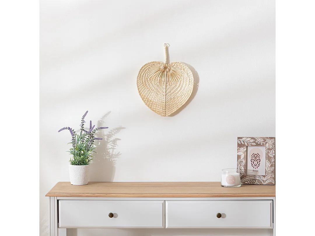 Décoration murale Eventail en Bambou 29 x 39 cm