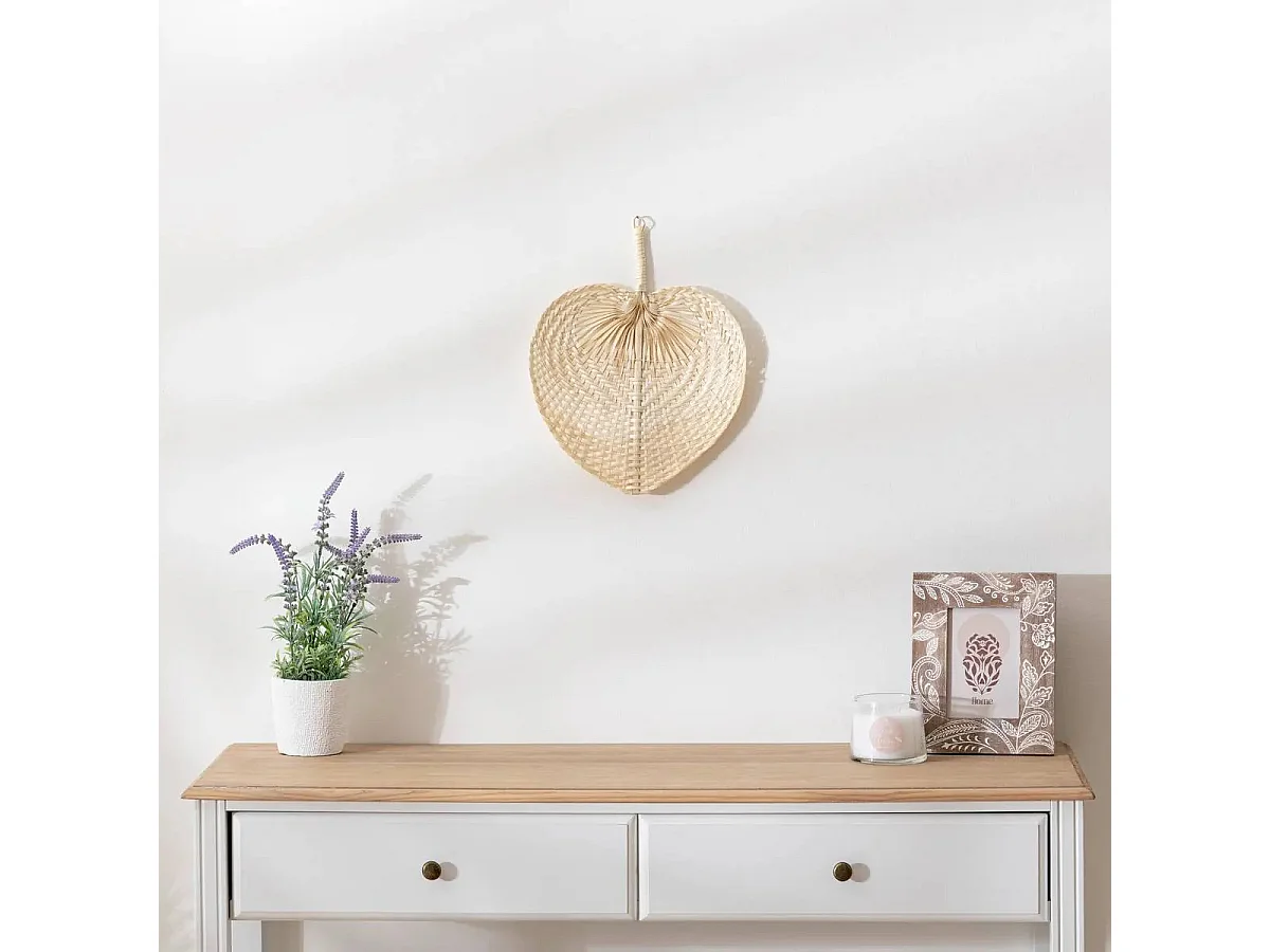 Décoration murale Eventail en Bambou 29 x 39 cm