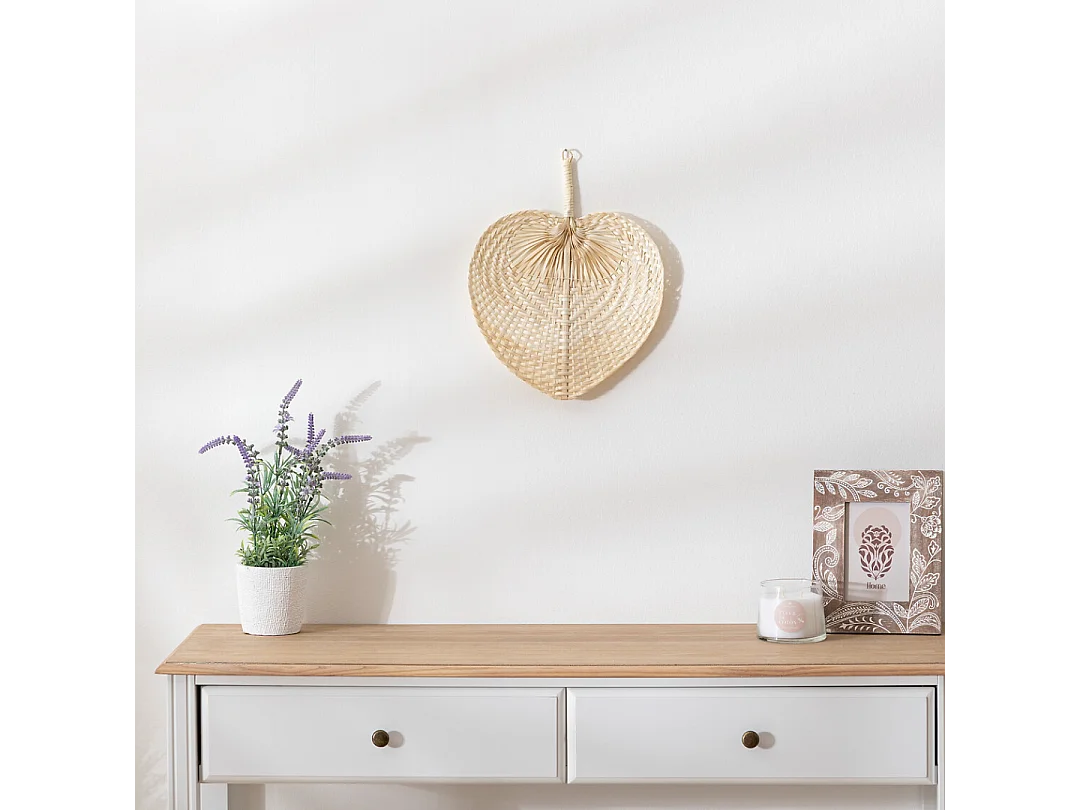 Décoration murale Eventail en Bambou 29 x 39 cm