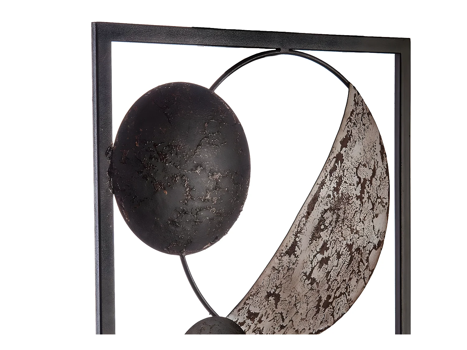 Décoration murale en métal Ethnik marron 25 x 61 cm