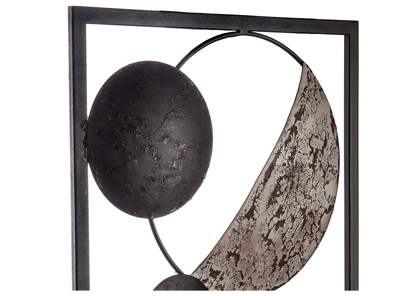 Décoration murale en métal Ethnik marron 25 x 61 cm