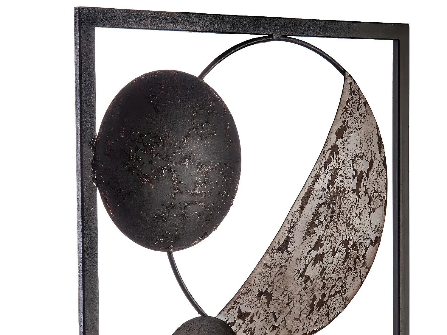 Décoration murale en métal Ethnik marron 25 x 61 cm