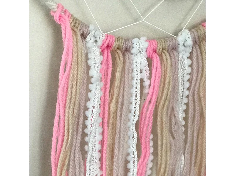 Dromenvanger polyester roze 76x18,5x1cm