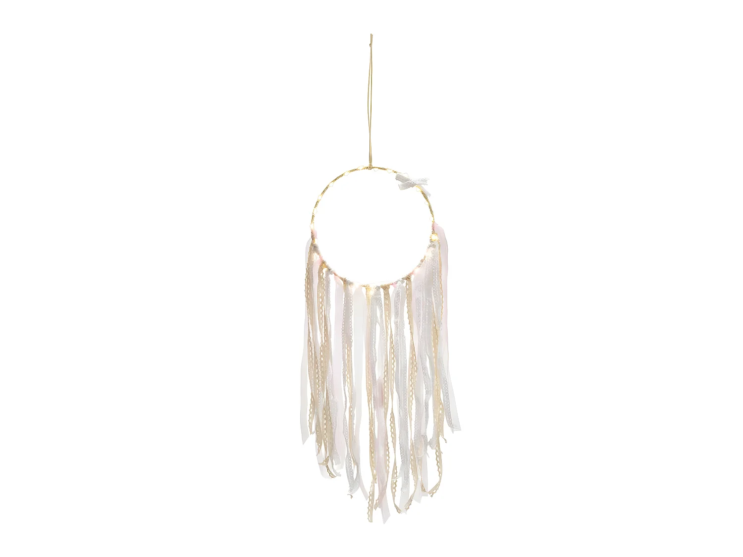 Déco murale Attrape rêves lumineux  H 65 cm