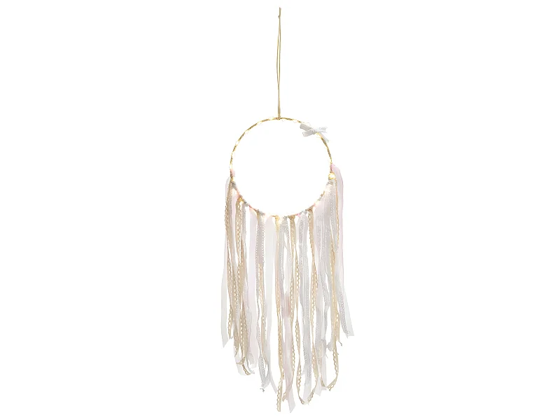 Déco murale Attrape rêves lumineux  H 65 cm