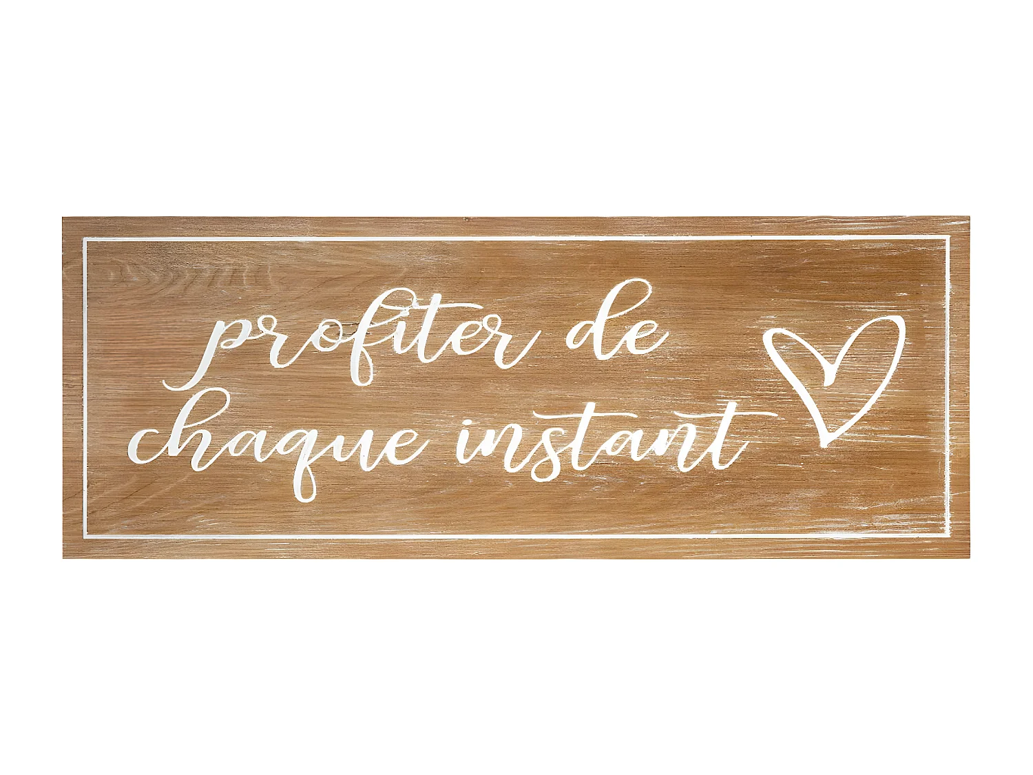 Décoration murale en Bois avec Citation 80 x 30 cm