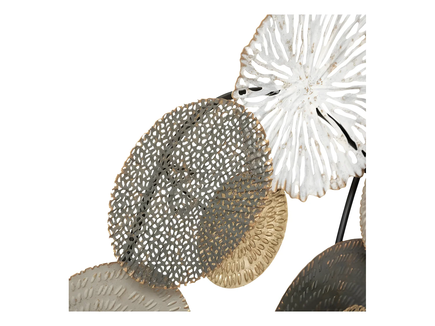 Décoration murale Ronds en Métal multicolore 80 x 80 cm