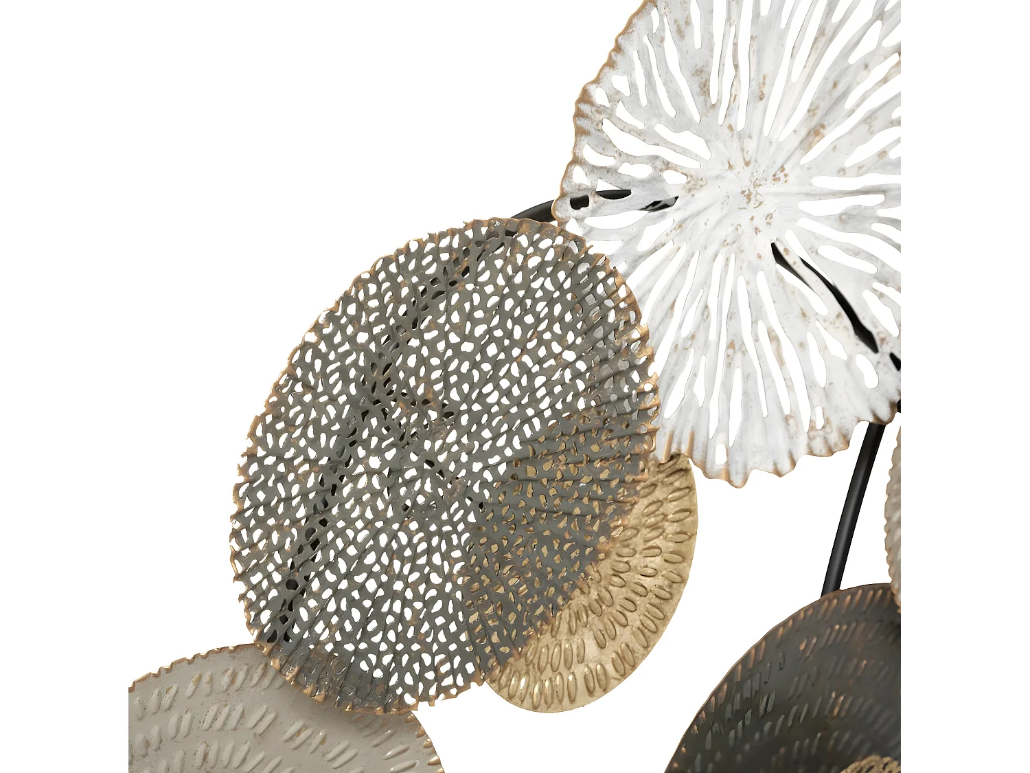 Décoration murale Ronds en Métal multicolore 80 x 80 cm