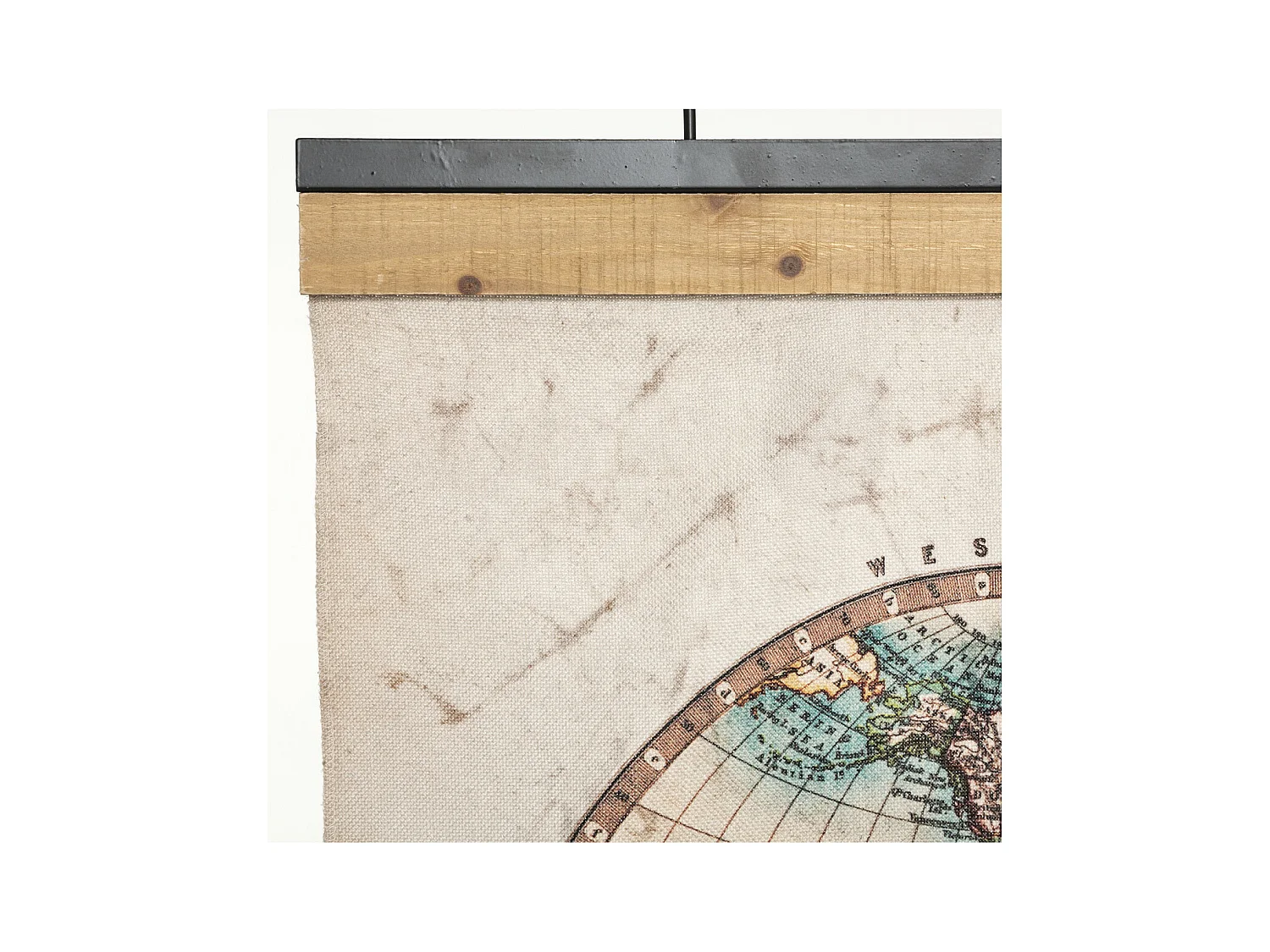 Toile décorative à suspendre Le Monde 100 x 78 cm