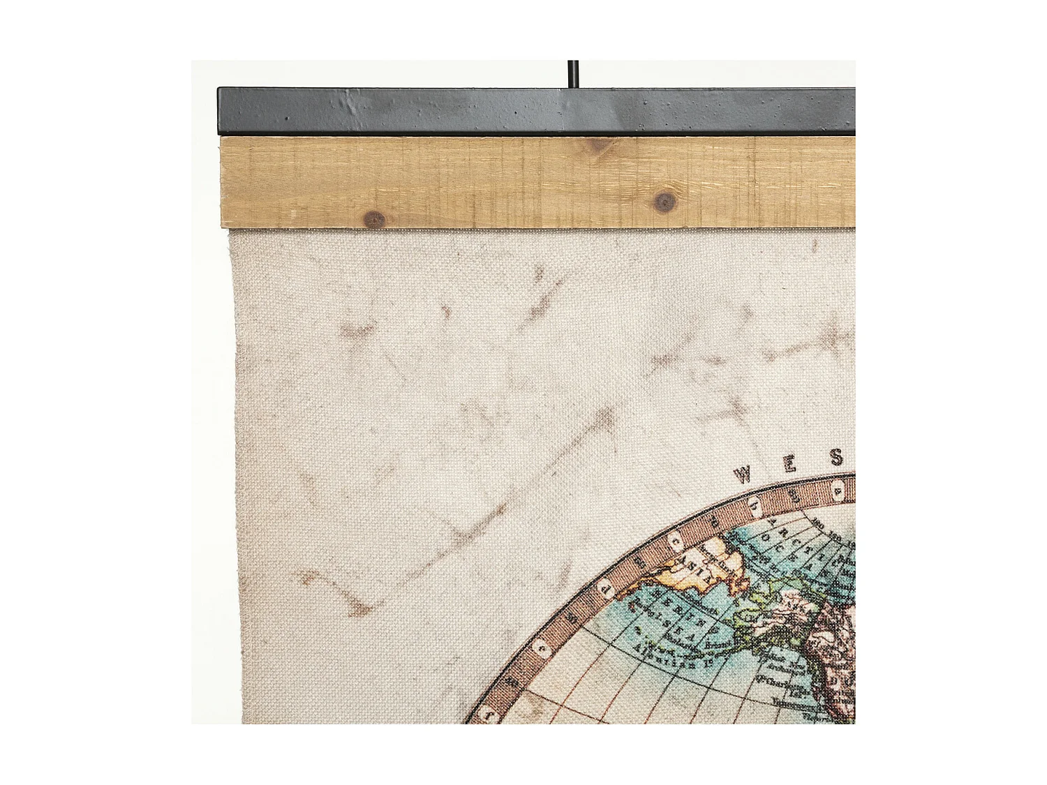 Toile décorative à suspendre Le Monde 100 x 78 cm