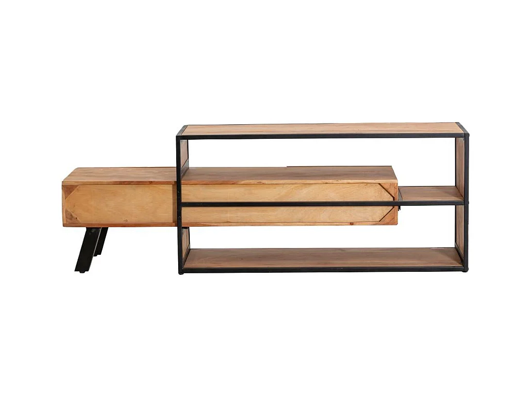 Meuble TV en bois d'acacia Ernest