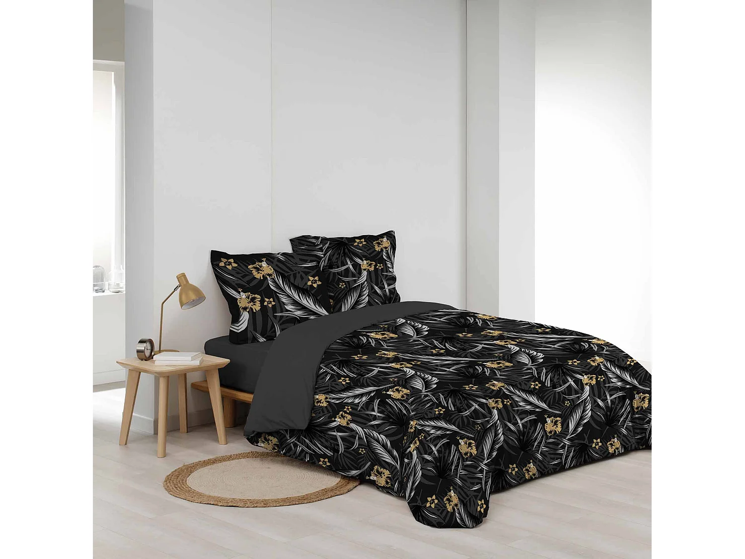 Parure Housse de couette + taie 260 x 240 cm Plumes Paradore