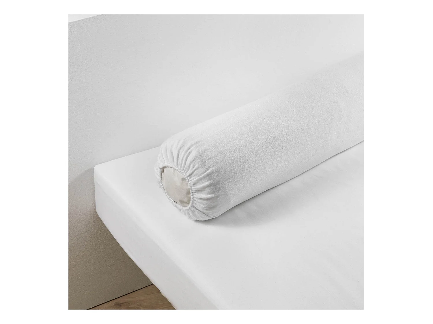 Protège Traversin "Molly" 45x145cm Blanc