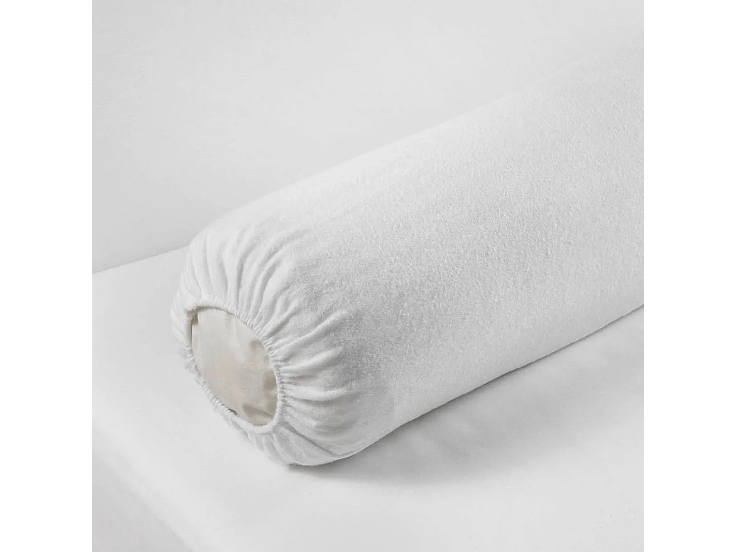 Protège Traversin "Molly" 45x145cm Blanc