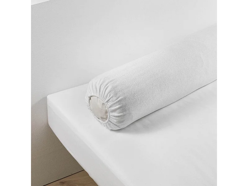 Protège Traversin "Molly" 45x145cm Blanc