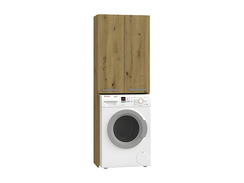 COMO - Mobile per lavatrice in stile moderno - 183x64x30 - 2 ante + 4 ripiani