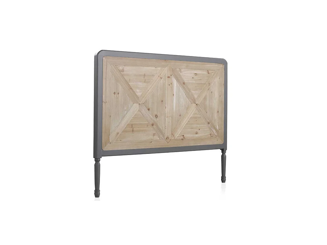 Tête de lit 145 cm Bois/Gris- ANNETTE