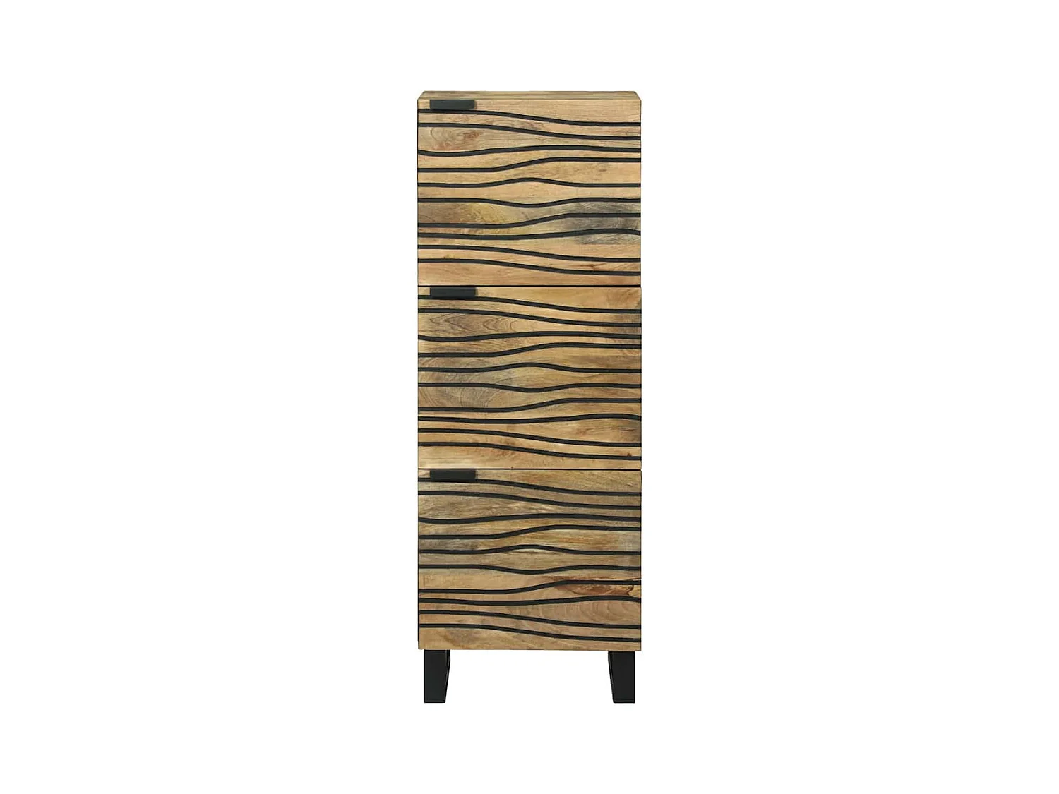 Highboard - 40x33.5x110 cm en bois de mangue massif