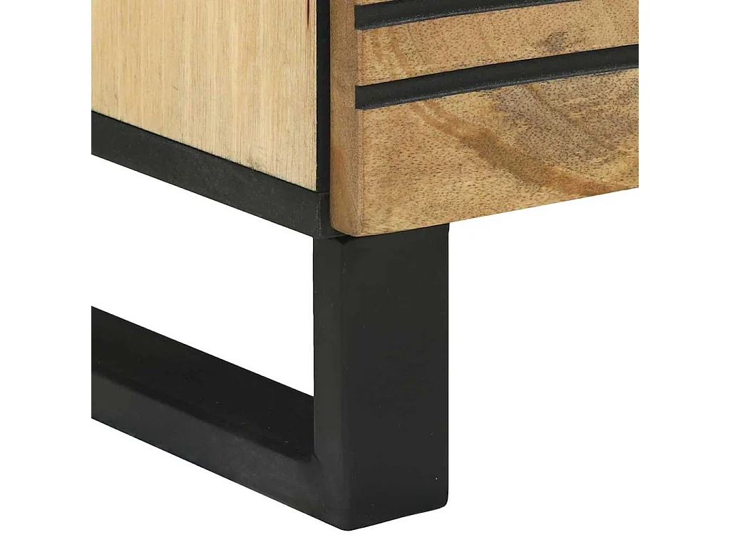 Credenza alta - 40x33,5x110 cm in legno massello di mango